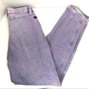 Vinatge Wrangler High Rise Pink/Purple Acid Wash Mom Jeans